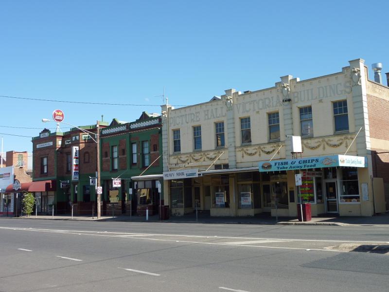 Horsham - Shops and commercial Centre, Firebrace Street and adjoining streets: North side of Wilson St, west of Firebrace St