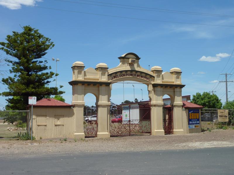 Horsham - Around Horsham: Entrance to Horsham Showgrounds, corner McPherson St and McBryde St