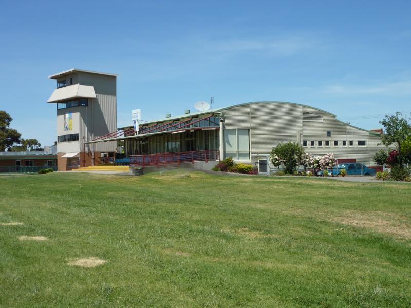 Horsham - Central Park and Horsham Racecourse: View from lawns towards West Side Tabaret