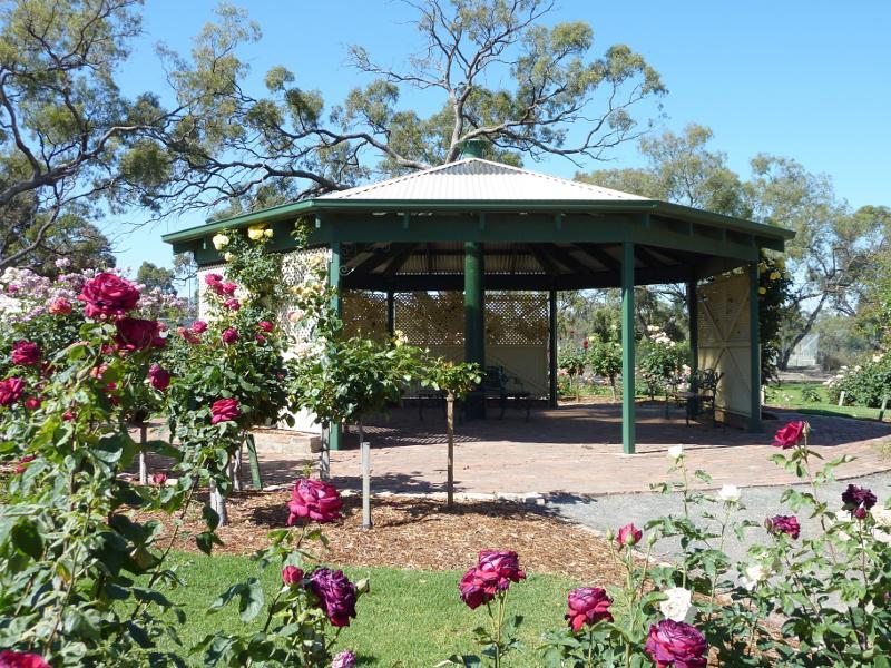 Horsham - Horsham Botanic Gardens: Rotunda at rose garden