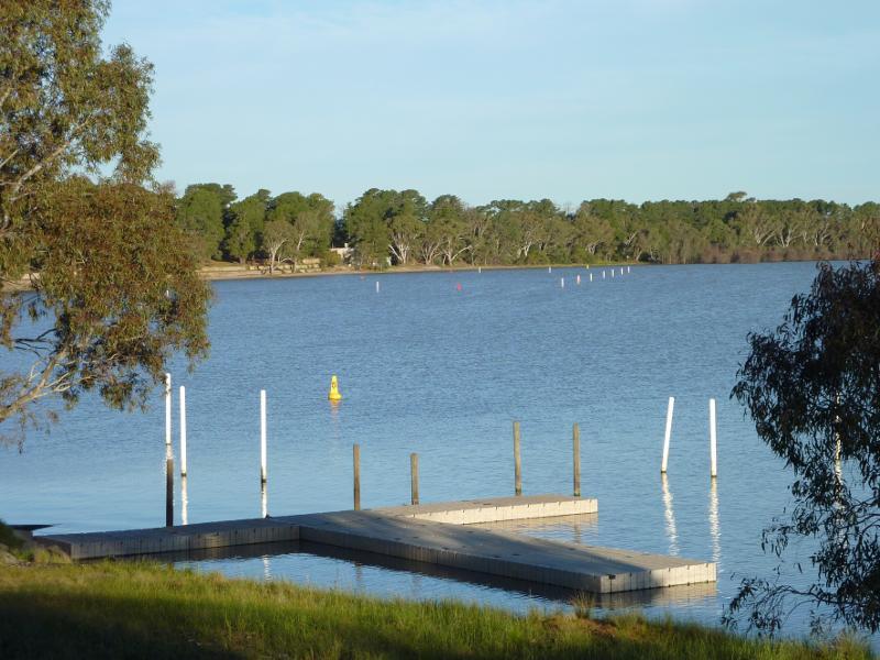 Horsham - Northern side of Green Lake, Western Highway, south-east of Horsham: Jetty at boat ramp