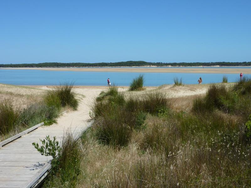 Inverloch - Beach and foreshore, The Esplanade at Cuttriss Street: View south along path towards beach