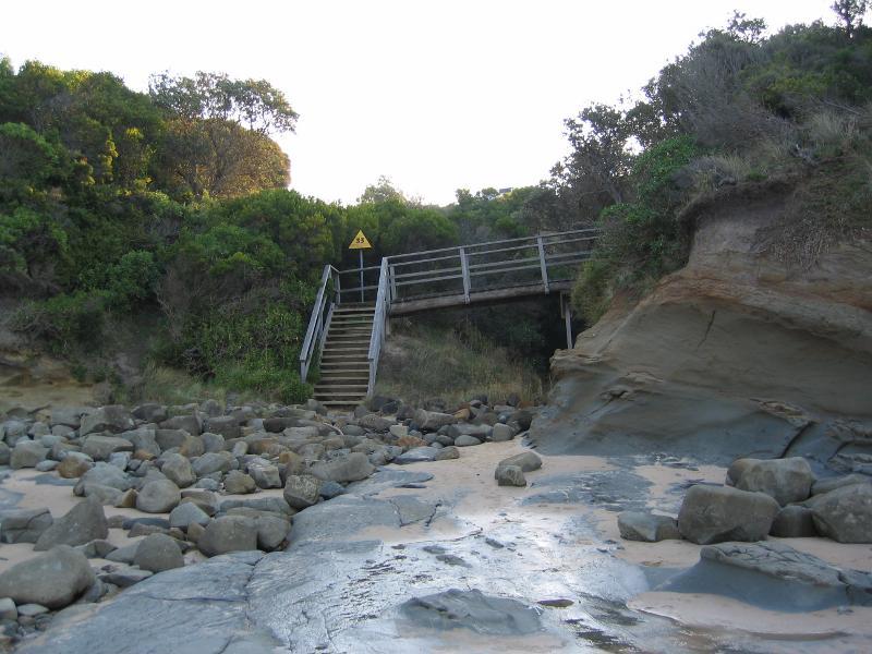 Inverloch - Bunurong Coastal Drive - The Caves - Steps from beach up to car park