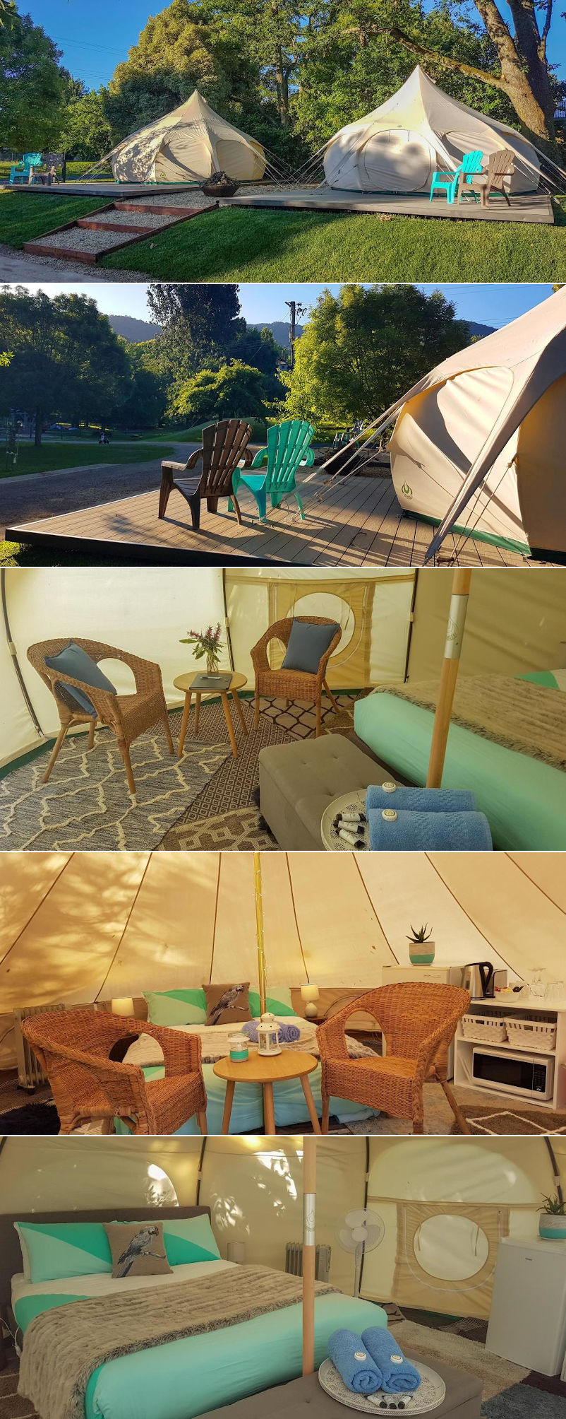 Jamieson Caravan Park - Glamping tents