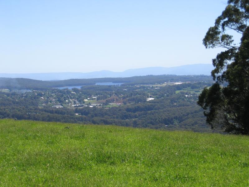 Kallista - Johns Hill Reserve, Ridge Road: View north-west from reserve towards Silvan Reservoir
