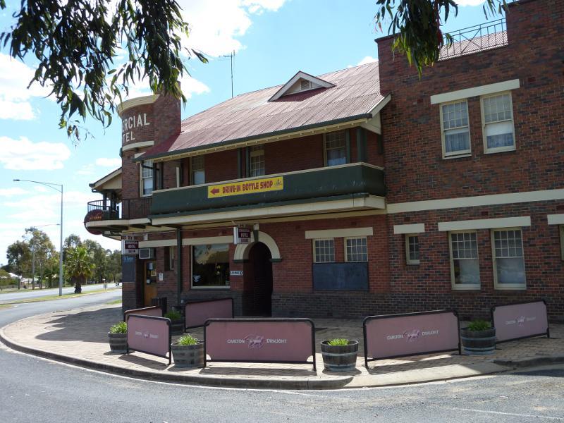 Kaniva - Shops, Commercial Street between Madden Street and Dungey Street: Commercial Hotel, corner Commercial St and Madden St North