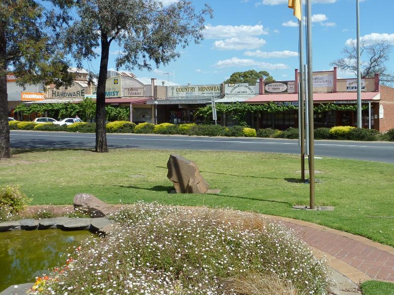 Kaniva - Shops, Commercial Street between Madden Street and Dungey Street: Shops along southern side of Commercial St near Madden St