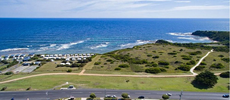 Kilcunda Ocean View Motel - Aerial view above motel