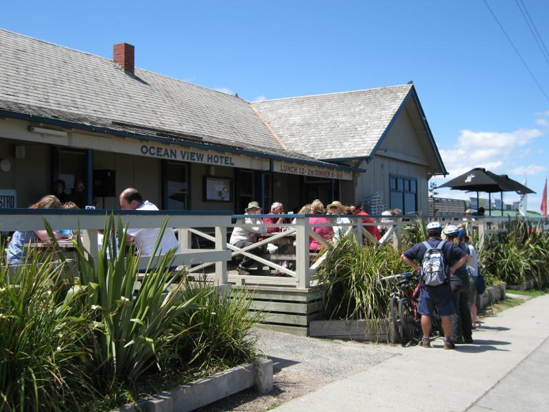 Kilcunda - Town centre, Bass Highway between Peppermint Road and Carew Street: Front of Ocean View Hotel