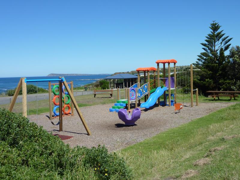 Kilcunda - Kilcunda Foreshore Reserve, Bass Highway south-east of Carew Street: Playground and BBQ shelter