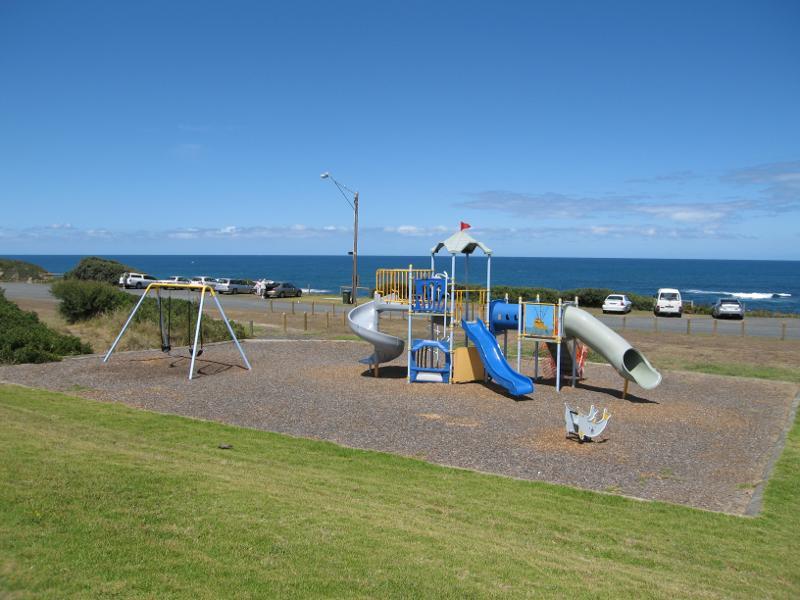 Kilcunda - Kilcunda Foreshore Reserve, Bass Highway south-east of Carew Street: Playground and car park overlooking beach
