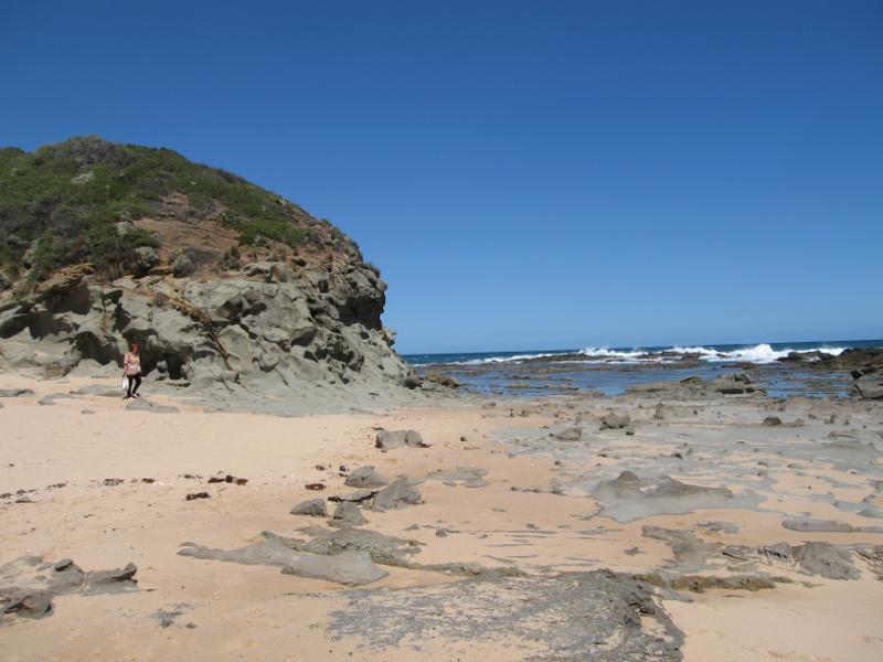 Kilcunda - Town beach: View towards headland at eastern end of beach