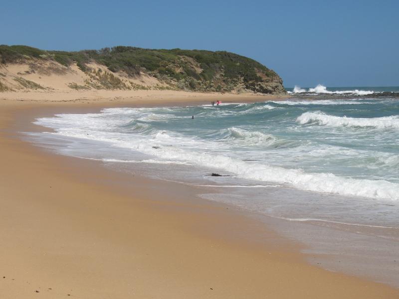 Kilcunda - Town beach: South-east view along beach towards headland