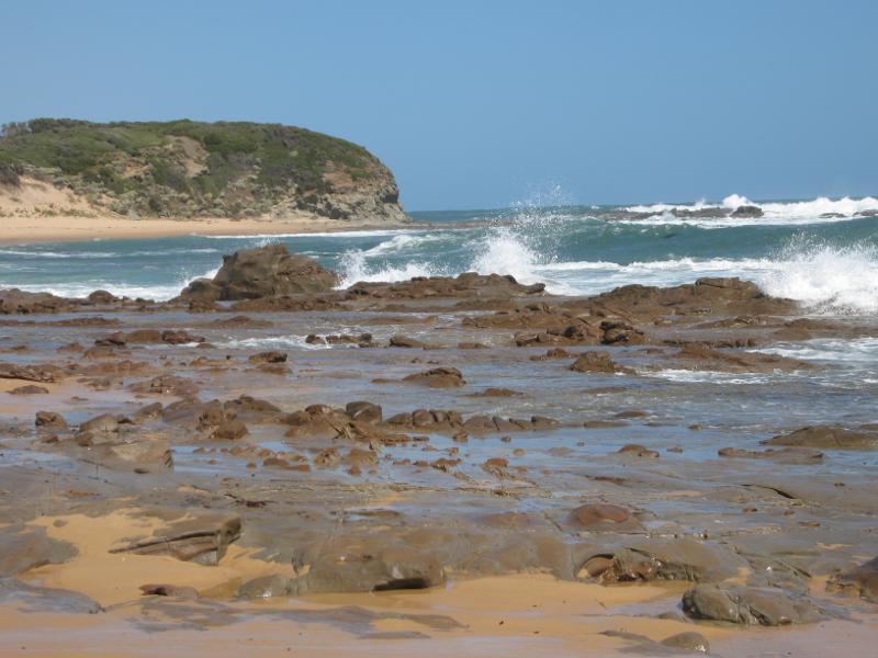 Kilcunda - Town beach: View south-east across beach towards headland