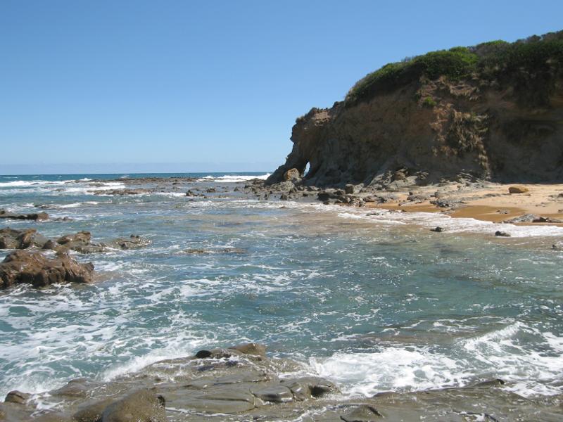 Kilcunda - Beach around Trestle Bridge: Headland on west side of Trestle Bridge