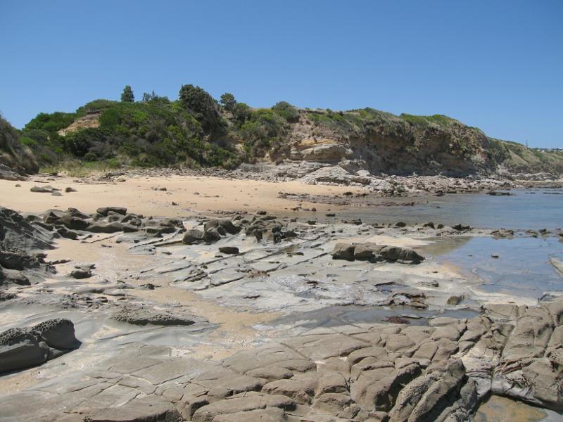 Kilcunda - Shelley Beach, west of town centre: View south-east along beach