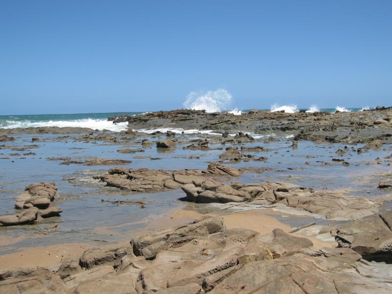 Kilcunda - Shelley Beach, west of town centre: Pock pools on beach