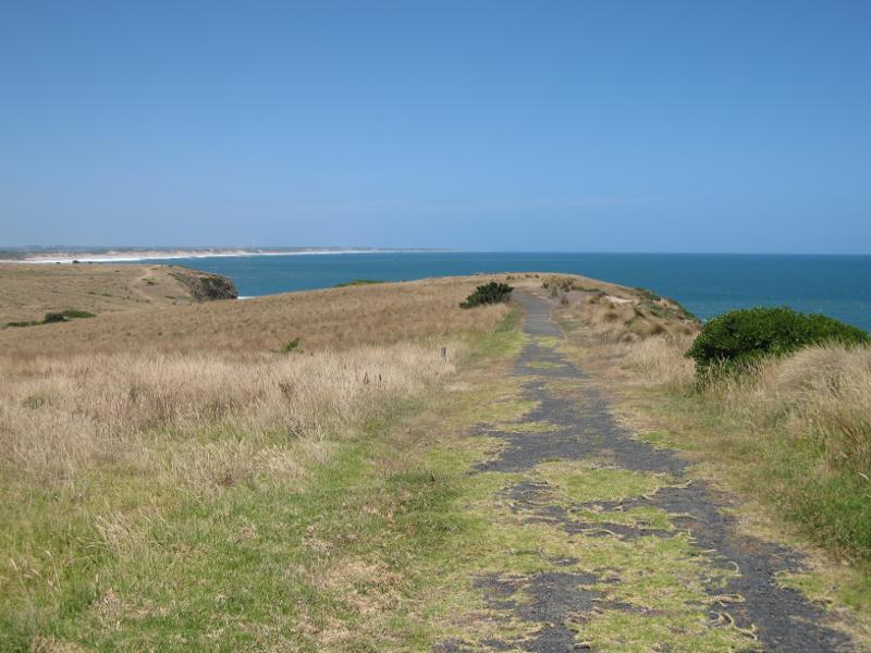 Kilcunda - Coastline along George Bass Coastal Walk at southern end of Mabilia Road: View south-east along George Bass Coastal Walk at southern end of Mabilia Rd
