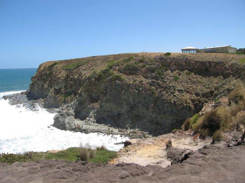 Kilcunda - Coastline along George Bass Coastal Walk at southern end of Mabilia Road: View north-west along coast towards Mabilia Rd