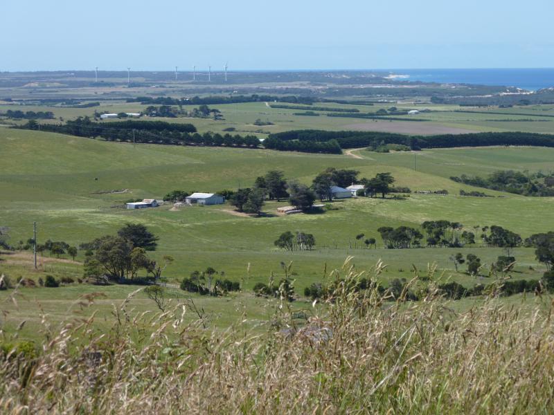 Kilcunda - Scenery along Kilcunda Ridge Road: South-easterly view, 3 km from Bass Hwy