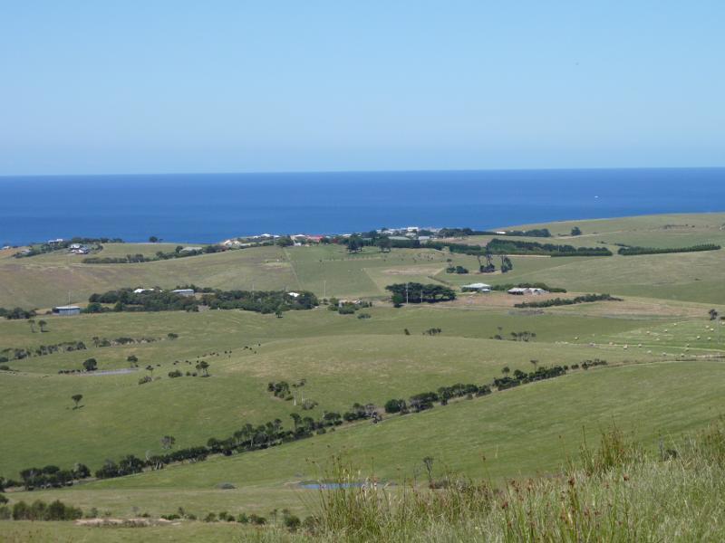 Kilcunda - Scenery along Kilcunda Ridge Road: Southerly view, 4 km from Bass Hwy