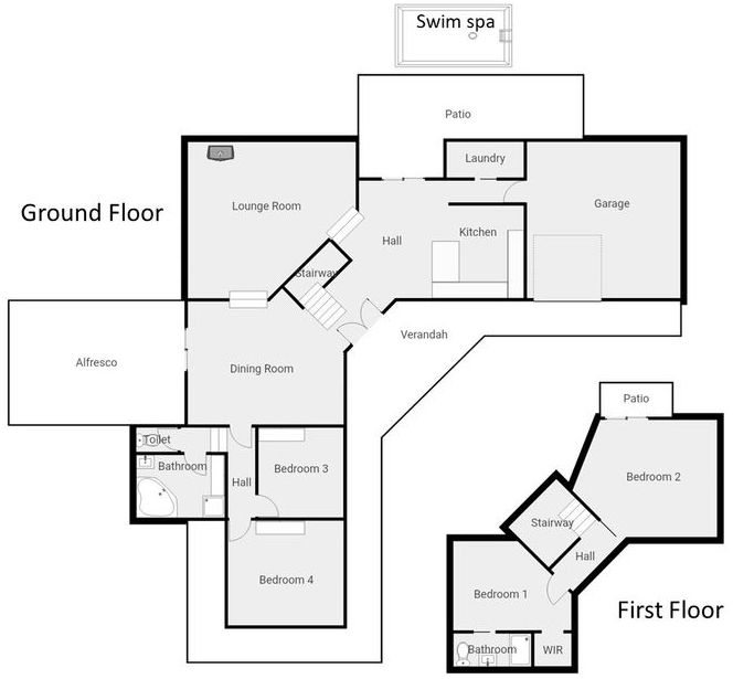 Shiloh Beach House - Floor plan
