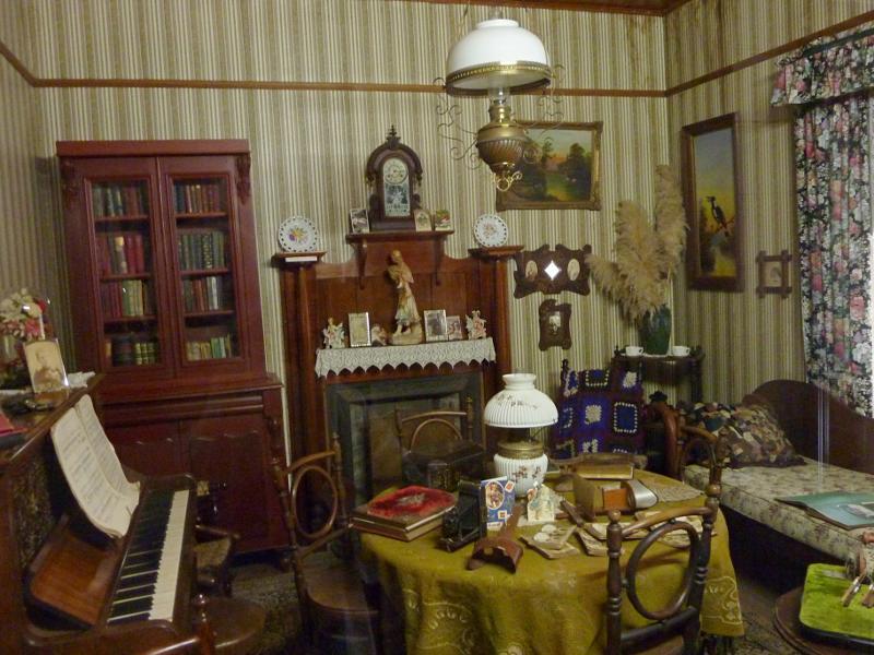 Korumburra - Coal Creek Heritage Village, Silkstone Road: Living room in mine managers house