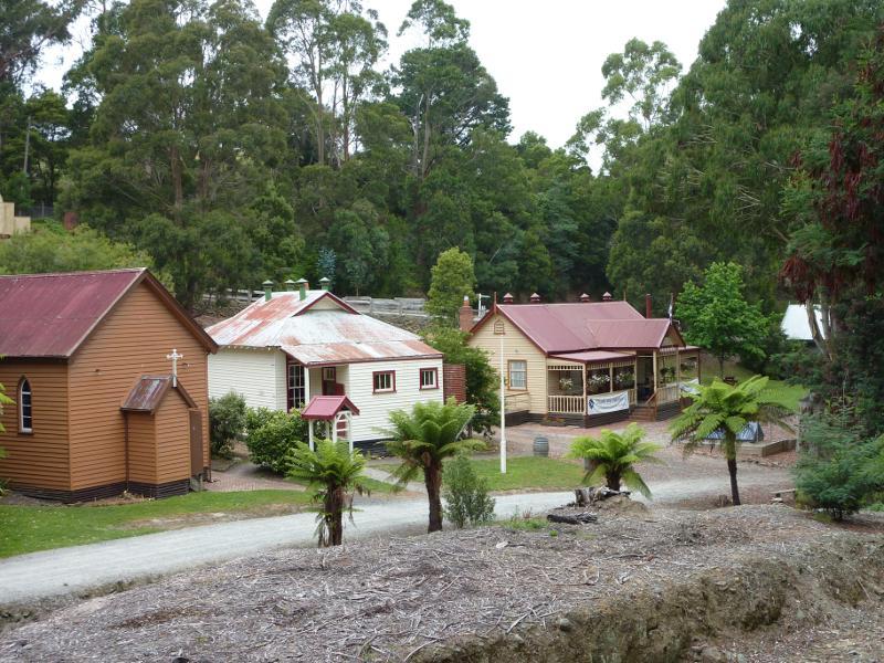 Korumburra - Coal Creek Heritage Village, Silkstone Road: Church, school and cafe