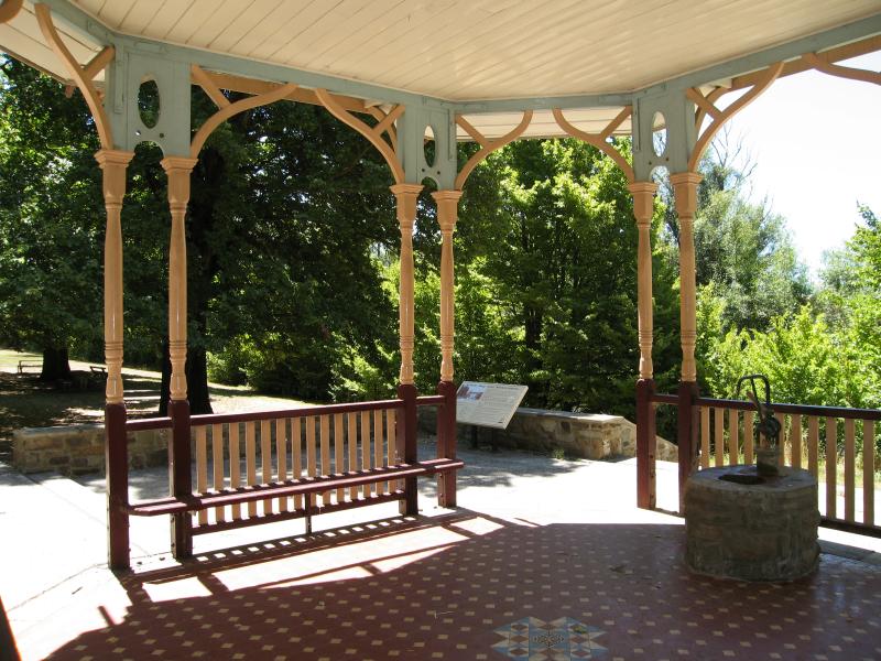 Kyneton - Kyneton Mineral Springs Reserve, Burton Avenue: Mineral spring inside rotunda