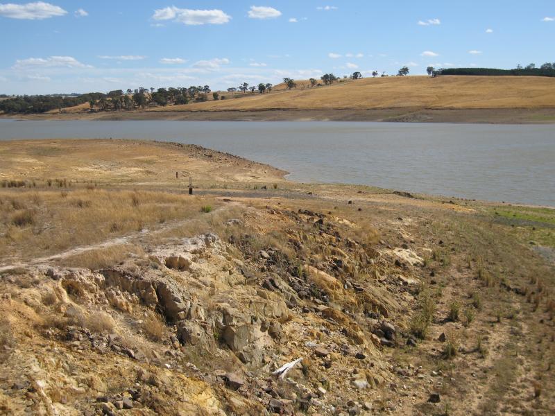 Kyneton - Upper Coliban Reservoir: View across reservoir from car park at dam wall
