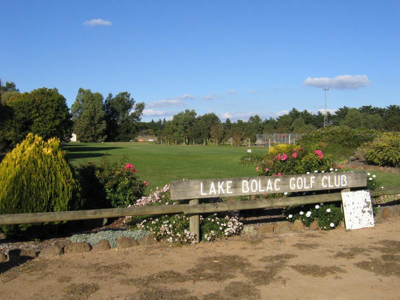 Lake Bolac - Around Lake Bolac: Lake Bolac Golf Course, viewed from recreation complex