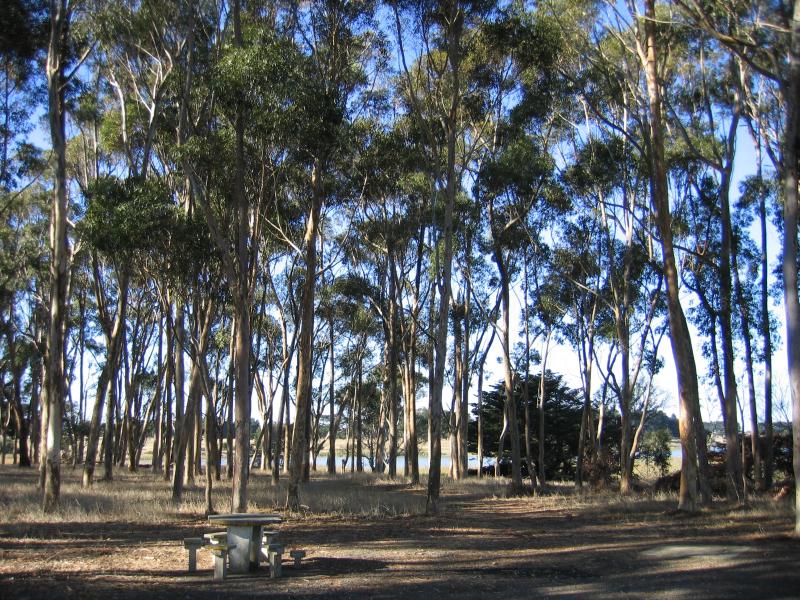 Lake Bolac - Lake Bolac, northern end fronting Glenelg Highway: Picnic areas
