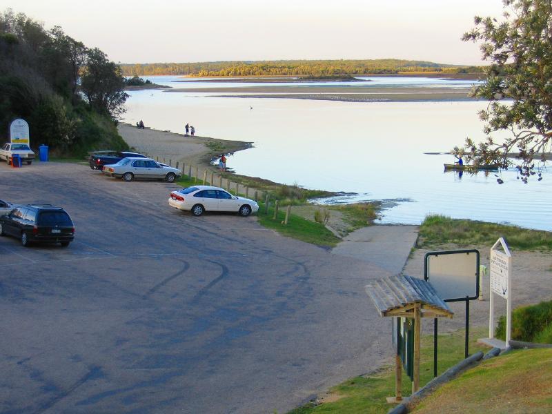Lakes Entrance - Lake Tyers - North-easterly view towards lake from Waterwheel Beach Tavern
