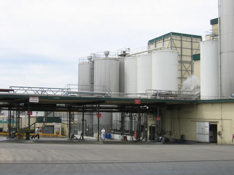 Leongatha - Devondale dairy factory, Yarragon Road: Inside factory grounds