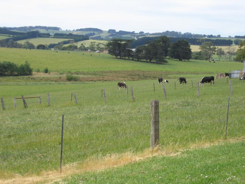 Leongatha - Around town: View north-east, Strzelecki Highway near Horn St