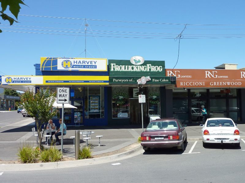 Lilydale - Shops and commercial centre, Main Street: Corner of Main St and Hutchinson St