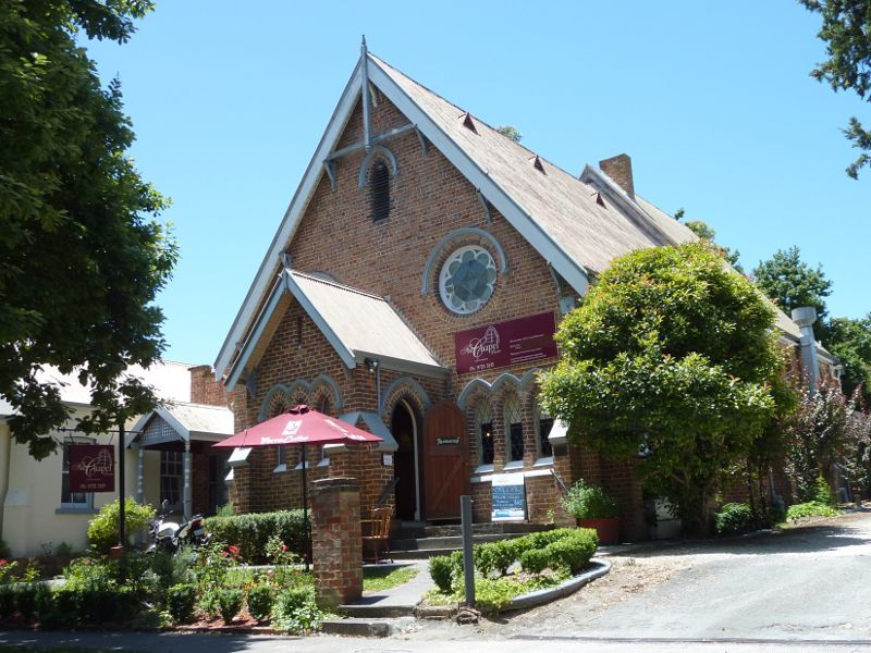 Lilydale - Castella Street: The Chapel (cafe and restaurant), east side of Castella St