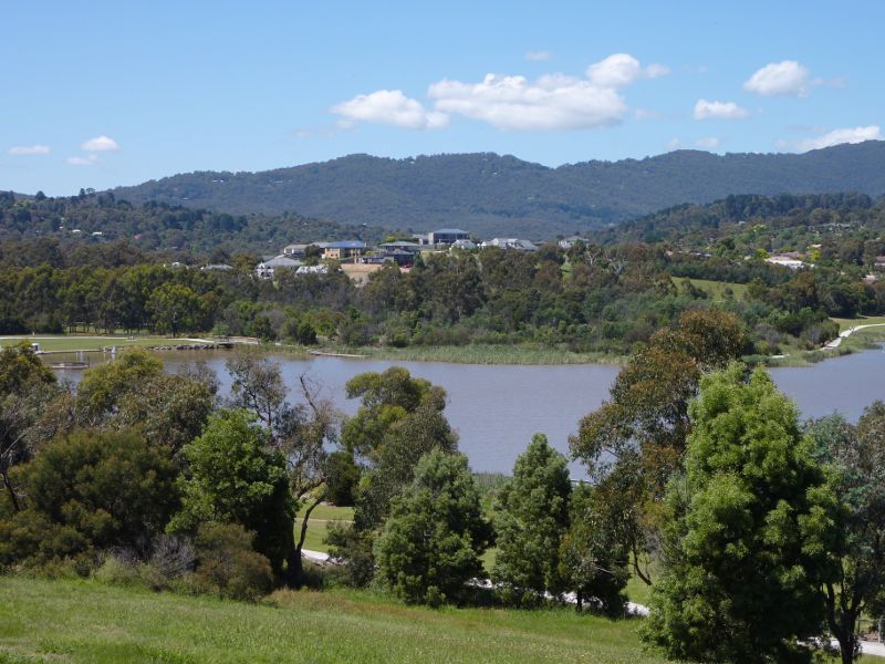Lilydale - Lillydale Lake Park, Swansea Road: Southerly view across lake at lookout