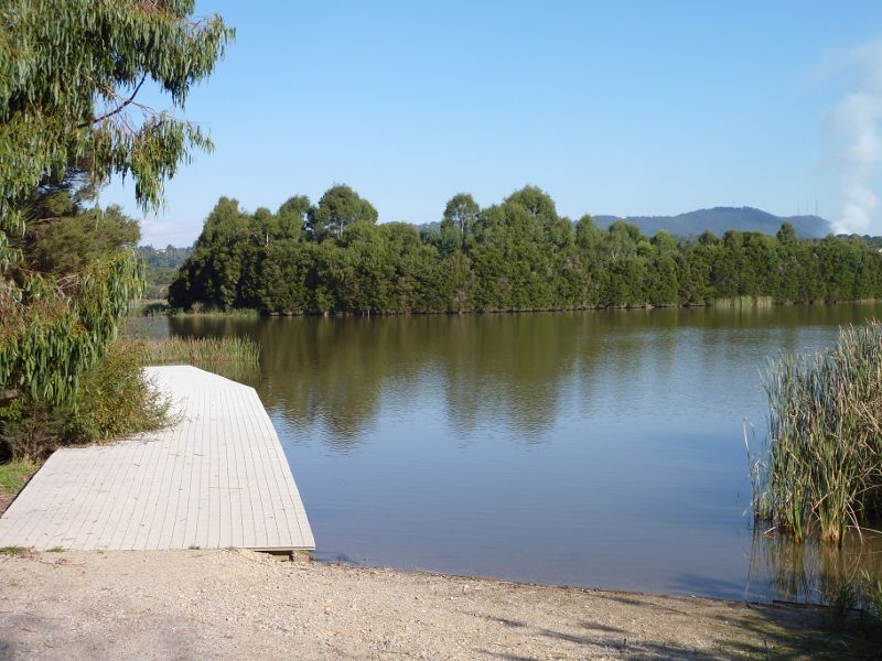 Lilydale - Lillydale Lake Park, Swansea Road: Southerly view near northern tip of lake