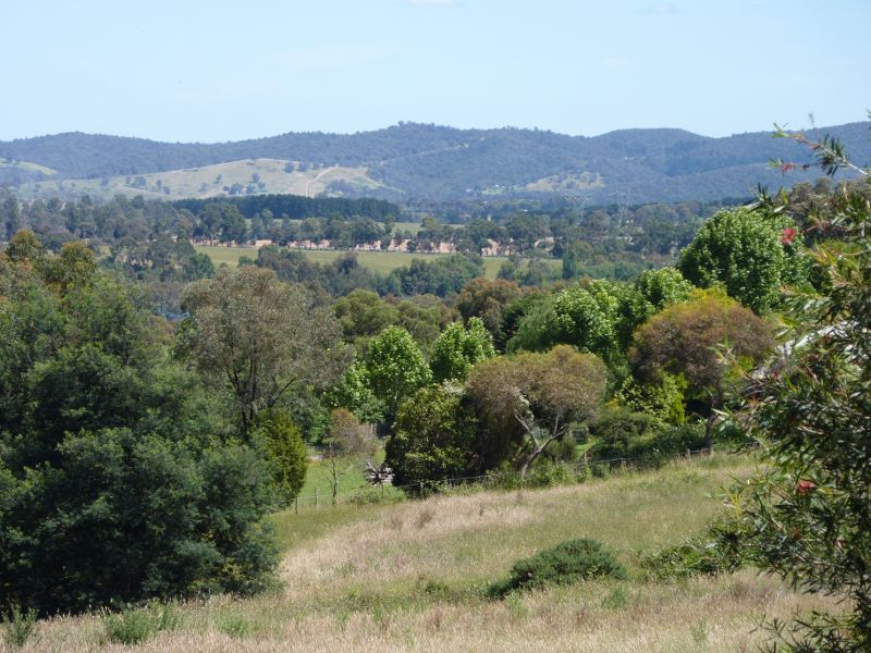 Lilydale - Maroondah Highway east of Lilydale town centre: North-westerly view, Maroondah Hwy opposite Olinda Park Rise