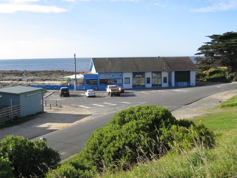 Lorne - Point Grey and jetty: The Pier seafood restaurant & bar