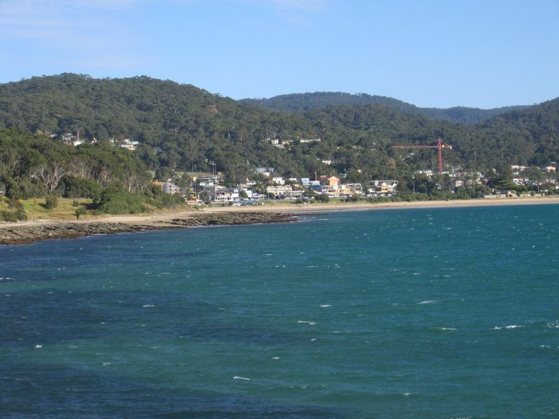 Lorne - Point Grey and jetty: View north-west towards Lorne commercial centre from jetty