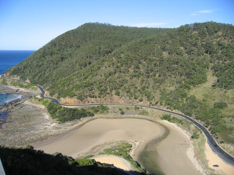 Lorne - Teddys Lookout: View south-west from lower lookout across St George River