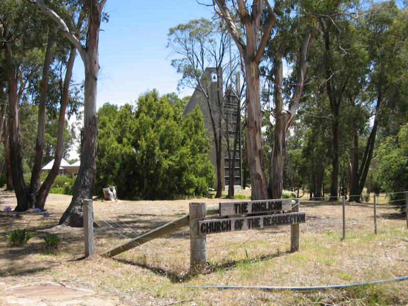 Macedon - Honour Avenue: Anglican Church, corner Honour Av and Waterfalls Rd