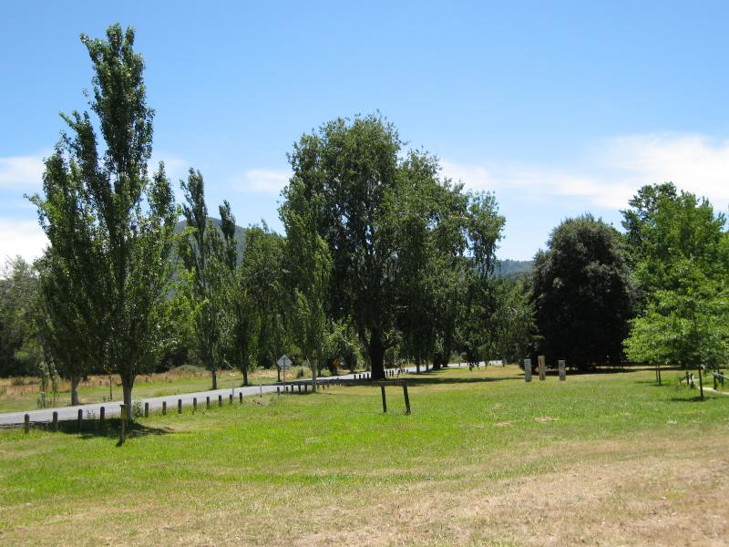 Macedon - Centennial Park, Mount Macedon Road: View north through park