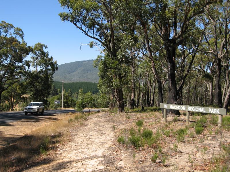 Macedon - Around Macedon: View east along Nursery Rd at Black Forest Drive