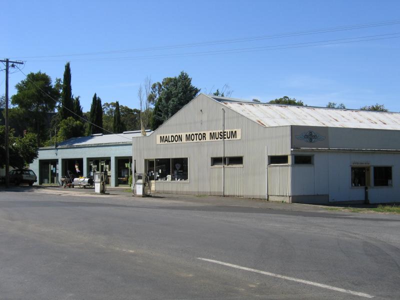 Maldon - Shops and commercial centre, High Street and Main Street: Maldon Motor Museum, High St at Francis St