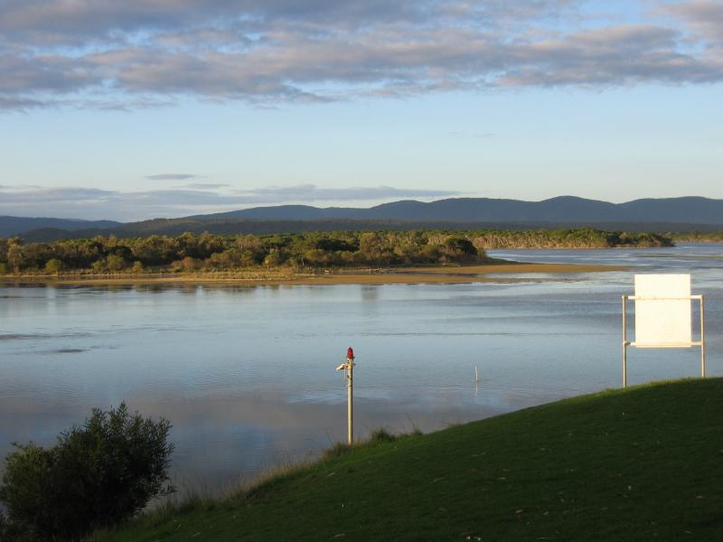 Mallacoota - Captain Stevensons Point, Allan Drive: View across inlet