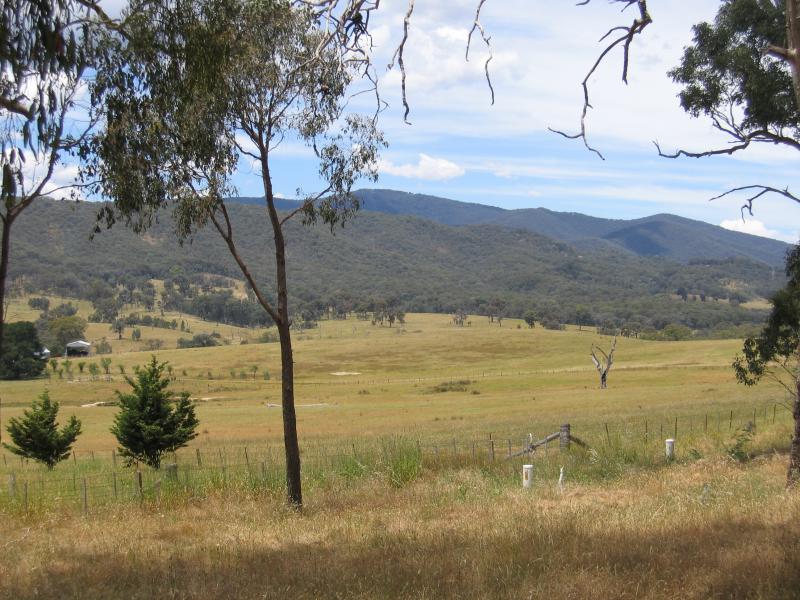 Mansfield - Midland Highway, 34 km north of Mansfield: Easterly view