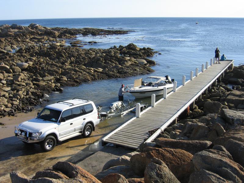Marlo - West Cape at Cape Conran - Boat ramp and jetty